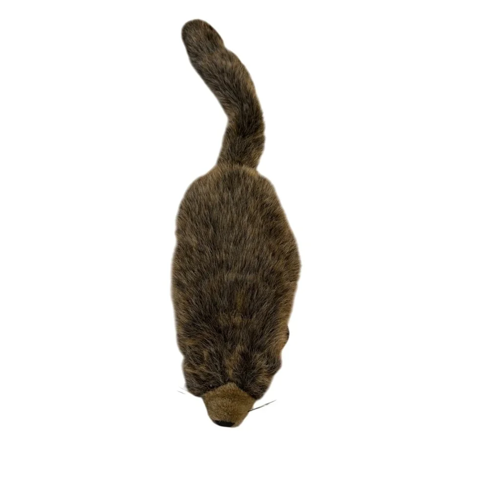 Vintage Plush Beaver Stuffed‎ Animal Realistic Furry Rodent Toy Collectible